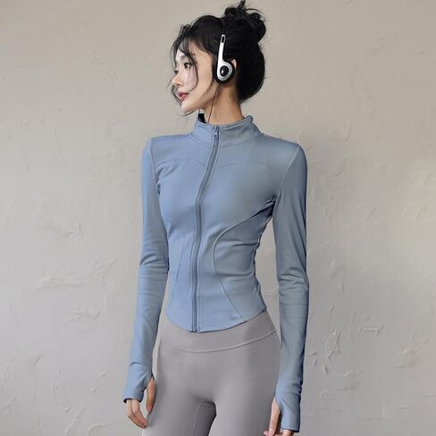 Women's Long Sleeve Yoga Jacket Quick Dry Sports Top | Quick Dry, Sweat Wicking, Sports Top in Kuwait