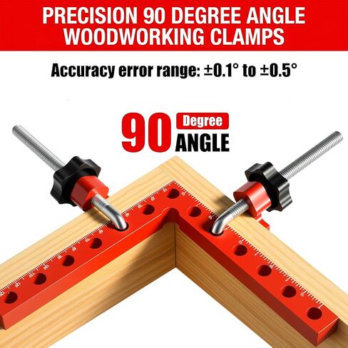 Corner Clamp for Woodworking, 90 Degree Right Angle Clamp, 8 Pack 5.5" & 2.5" Aluminum Alloy Positioning Squares for Cabinets & Picture Frames in Kuwait