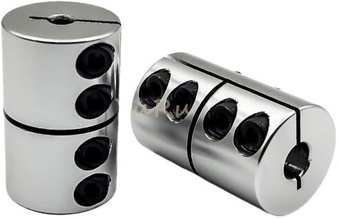 1PCS D55L65 SB Rigid Clamp Coupling Bore 9.5mm Aluminium D55 L65 Screw Rod Drive Shaft Jaw Shaft Motor Coupler in Kuwait