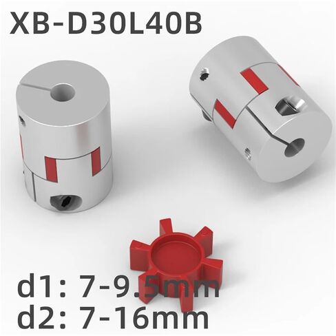 D30L40B ثلاثة فكي مقرنة الألومنيوم رمح اقتران موصل المحرك وصلات 5 مللي متر-16 مللي متر 1 قطعة (9.5 مللي متر إلى 12 مللي متر) in Kuwait