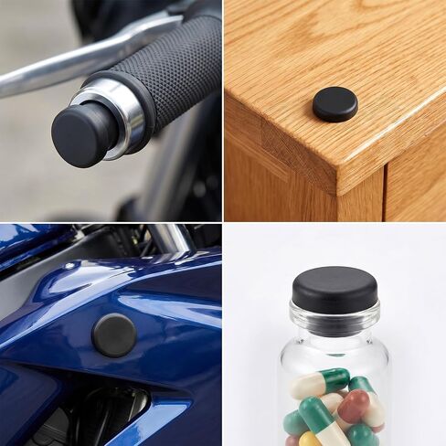 50 PCS Silicone Rubber Hole Plug, 5 Sizes Silicone Stopper for Powder Coating Waterproof Hole End Covers Black Hole Plugs for Pipe Holes Test Tube Plugs in Kuwait