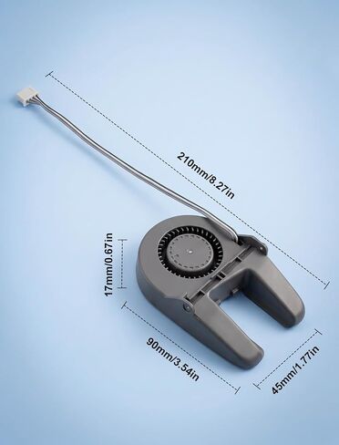 MVIIOE 5015 Hotend Cooling Fan Compatible with Bambu Lab A1 A1 Mini, DC24V Dual Ball Bearing Auto On Off Fan | 24V 5.2W 0.22A, 9000RPM dual ball bearing with cable, auto on-off control for A1 & A1 Mini hotend heat dissipation in Kuwait