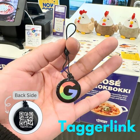 NFC Google Review Tap Stand - بطاقة صنبور الهاتف القابلة لإعادة الاستخدام - تعزيز تقييمات 5 نجوم - لا حاجة إلى تطبيق - مجموعة مكونة من 4 قطع (Google - مجموعة كومبو للحامل) in Kuwait