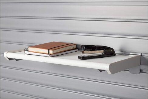 HandiWall Resin Shelf - 24" with Metal Slatwall Brackets (Black) in Kuwait