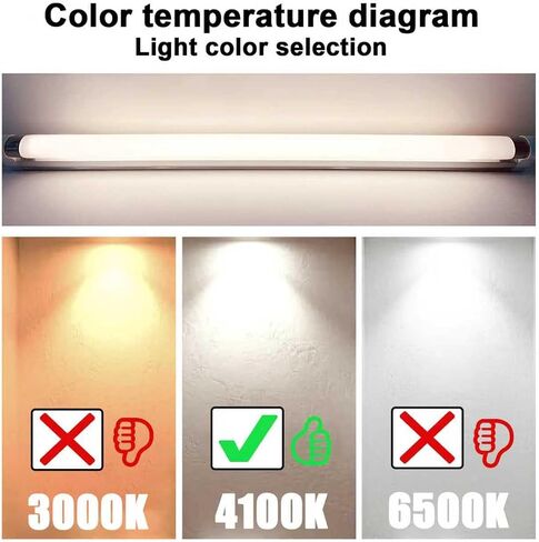 Konideke (4 Set) F8T5/CW 8 Watt and F13T5/CW 13 Watt, T5 12 Inches 8W and 21 Inches 13W Under Counter Fluorescent Light Bulbs, Cool White 4100K G5 Cap in Kuwait