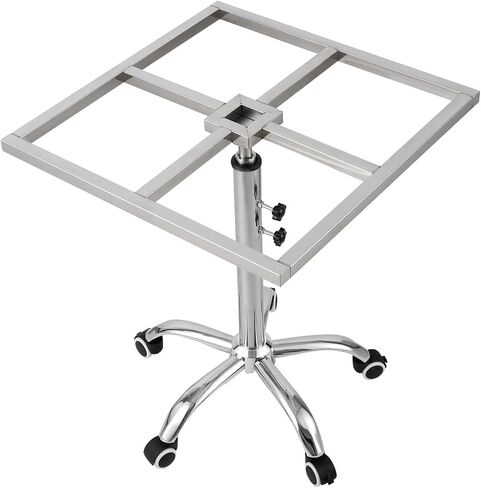 360° Rotating Spray Paint Stand, 25.6-37.4in Height Adjustable, Stainless Steel Lifting Spray Painting Table for Door and Car Body Spraying in Kuwait