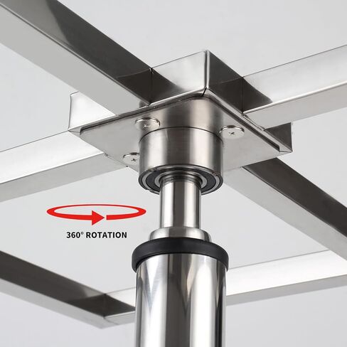 360° Rotating Spray Paint Stand, 25.6-37.4in Height Adjustable, Stainless Steel Lifting Spray Painting Table for Door and Car Body Spraying in Kuwait