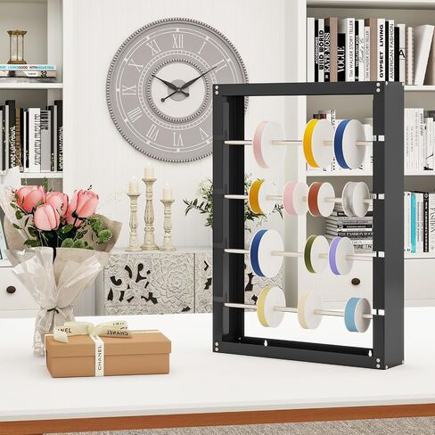 Wire Spool Rack, Wire Dispenser with 4 Detachable Rods, Wall Mounted Spool Storage Rack Wire Spool Holder for Electrical, Industrial & Retail Use in Kuwait