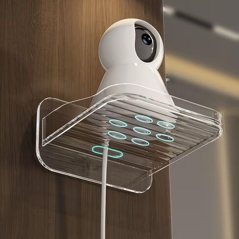 Nail-Free Wall-Mounted Monitoring Bracket, Floating Storage Shelf for Home Small Items in Kuwait
