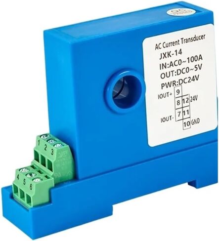 محول التيار الكهربائي AC DC 0-150A جهاز إرسال 4-20mA 0-10V 0-5V RS485 محول مستشعر DC24V (قطر الثقب 12MM-DC 0-20MA Output) in Kuwait