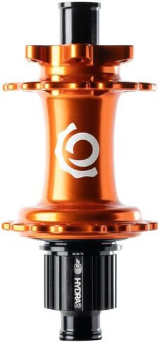 Industry Nine Hydra 2 Classic Rear Hub - 12 x 148mm, 6-Bolt, Micro Spline, Orange, 32H | bike-hubs in Kuwait