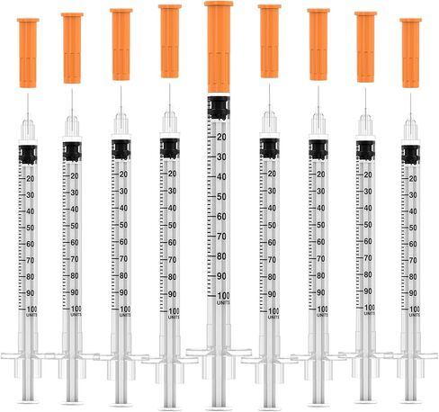 1ml/cc Disposable Syringe with 30Ga 5/16" (8mm)Needle,30 Pack | Individually Wrapped in Kuwait