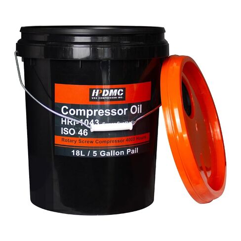ISO 32 Grade Synthetic Based Compressor Lubricant Standard 4000 Hour Rotary Screw Air Compressor Lubricating Oil 5 Gallon Pail Extended Life Oils in Kuwait