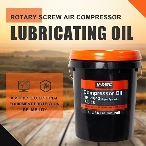 ISO 32 Grade Synthetic Based Compressor Lubricant Standard 4000 Hour Rotary Screw Air Compressor Lubricating Oil 5 Gallon Pail Extended Life Oils in Kuwait