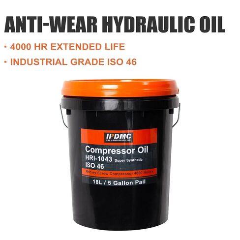 ISO 32 Grade Synthetic Based Compressor Lubricant Standard 4000 Hour Rotary Screw Air Compressor Lubricating Oil 5 Gallon Pail Extended Life Oils in Kuwait