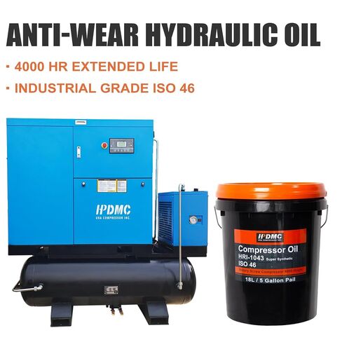 ISO 32 Grade Synthetic Based Compressor Lubricant Standard 4000 Hour Rotary Screw Air Compressor Lubricating Oil 5 Gallon Pail Extended Life Oils in Kuwait