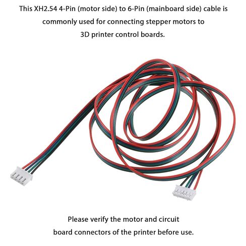 3 قطع كابلات موصل محرك 1.5 متر، كابل محرك متدرج، XH2.54 4Pin إلى 6Pin محركات طرفية موصل محرك متدرج طابعة ثلاثية الأبعاد كابل محركات متدرجة اللون للطابعة ثلاثية الأبعاد in Kuwait