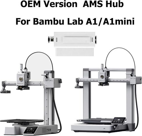 Original Bamboo AMS Hub for A1 A1 Mini,Connect Multiple AMS Units to Expand to 16 Filament Channels, Plug-and-Play AMS Expansion Hub Replace Filament Buffer for Multi-Color&Multi-Material 3D Printing in Kuwait