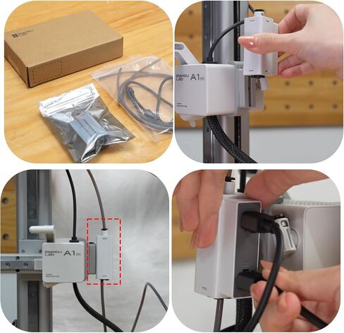 Original Bamboo AMS Hub for A1 A1 Mini,Connect Multiple AMS Units to Expand to 16 Filament Channels, Plug-and-Play AMS Expansion Hub Replace Filament Buffer for Multi-Color&Multi-Material 3D Printing in Kuwait
