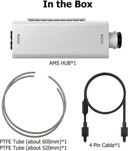 Original Bamboo AMS Hub for A1 A1 Mini,Connect Multiple AMS Units to Expand to 16 Filament Channels, Plug-and-Play AMS Expansion Hub Replace Filament Buffer for Multi-Color&Multi-Material 3D Printing in Kuwait