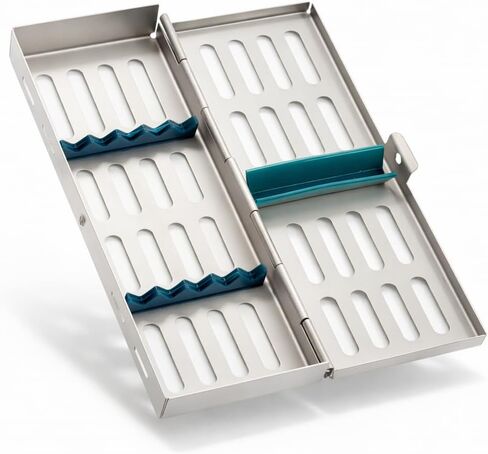 German Stainless 1 Each Dental Autoclave Sterilization Cassette Rack Box Tray for 5 Instrument in Kuwait