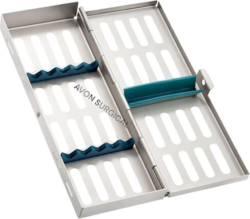 German Stainless 1 Each Dental Autoclave Sterilization Cassette Rack Box Tray for 5 Instrument in Kuwait