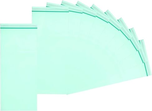 أكياس بلاستيكية صغيرة من باتيكل، (1 × 1.2 بوصة، وردي) (100 قطعة) 7.9 مل حقيبة بولي قابلة للإغلاق صغيرة بسحاب ملون وحقيبة تعبئة شفافة، مناسبة لـ - خواتم مجوهرات وأقراط وسوار وخرز in Kuwait