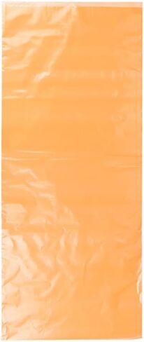 ClearBags Orange Tinted Plastic Newspaper Bags Side Sealed LDPE for Weather Protection and Pet Waste Cleanup Durable 1.2 mil Thickness Bundled on Cardboard Hanger 9" x 21" 100 Pack NPBO1 in Kuwait