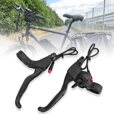 Jerbor Clutch Brake Levers for Rad Power RadRunner RadRover RadWagon RadCity RadMini RadMission, Left & Right Power Off Hand Brake Lever with Bell, 2 Pin Waterproof Connector Motorcycle Parts in Kuwait