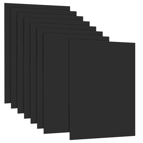 SHEUTSAN 8 Pack Black Acrylic Sheet, 11.8 x 7.87 x 1/8 Inch Plastic Board for DIY Projects, Home Decor, Handcraft, Painting in Kuwait