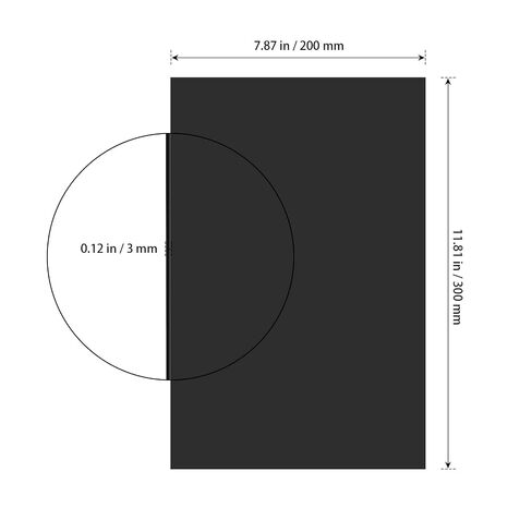 SHEUTSAN 8 Pack Black Acrylic Sheet, 11.8 x 7.87 x 1/8 Inch Plastic Board for DIY Projects, Home Decor, Handcraft, Painting in Kuwait
