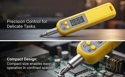 Cryfokt Digital Torque, 1/4 Inch Drive 2N.m Torque Range with LCD Display and Auto Shutdown, for Automotive Mechanical Industries and Electronics in Kuwait