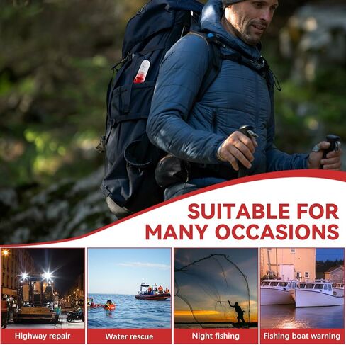 3 PCS Boat Flares,Marine Flares, Visual Distress Signals for Boats, Smart Marine Signal Light,Waterproof and High Visibility for Fishing Vessels, Buoys, Marine Flares in Kuwait
