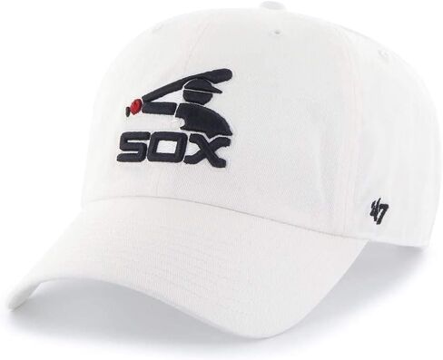 47 Chicago White Sox Cooperstown Clean Up Dad Hat Baseball Cap - White in Kuwait