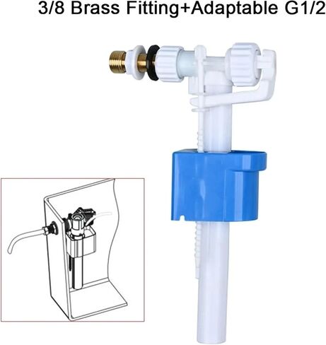 Toilet Water Tank Accessories Float Inlet Valve Drain Low Pressure in Kuwait