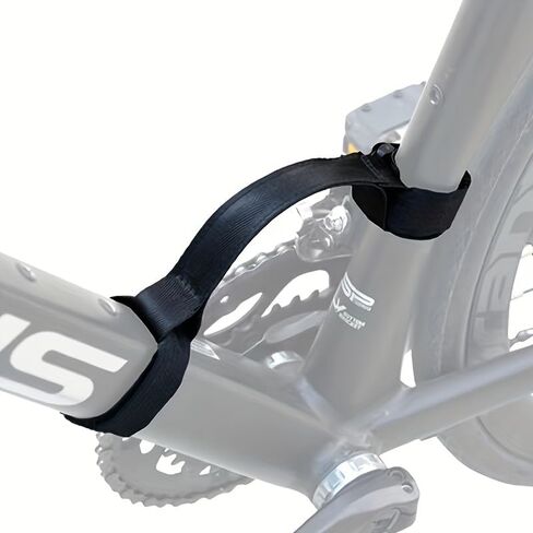1 Pack Bicycle Carrying Strap, Mountain Bike Frame Handle Carrying Lifter Bike Rack Strap for Road Mountain Bike, Portable and Labor-Saving, Black in Kuwait
