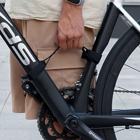 1 Pack Bicycle Carrying Strap, Mountain Bike Frame Handle Carrying Lifter Bike Rack Strap for Road Mountain Bike, Portable and Labor-Saving, Black in Kuwait