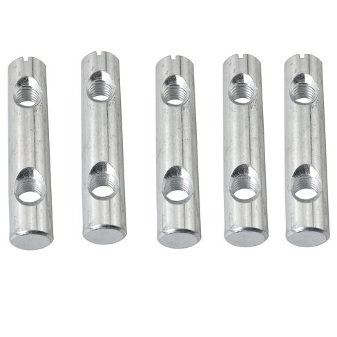 5 قطع دبابيس مشقوقة مع صواميل بفتحة مزدوجة وأسطوانات بفتحة متقاطعة M8x60mm ملحقات لمجموعات سرير الأريكة الصغيرة من أجل التجميع الآمن للأسرّة ذات الطابقين والأسرّة العلوية والكراسي وأرفف الكتب وخزائن الملابس in Kuwait