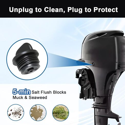 قابس تدفق الماء مع حشية متوافق مع محركات سوزوكي الخارجية 4 أشواط DF150-350HP وDF90A استبدال #: 1791393J00 17913-93J00 17914-93J01 in Kuwait
