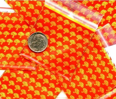 200-1 بوصة × 1 بوصة 1010 أكياس صغيرة بسحاب للقفل مصنوعة من البلاستيك الفضفاض القابل للإغلاق 2 مل أكياس بولي بسحاب (جمجمة) in Kuwait