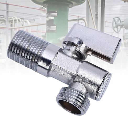 1/4 Quarter Turn Brass Angle Stop Valve G1/2in Inlet G1/2in Outlet with Solid Metal Handle for Sink Bathroom Toilet Kitchen Water in Kuwait