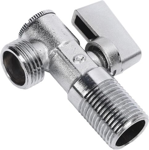 1/4 Quarter Turn Brass Angle Stop Valve G1/2in Inlet G1/2in Outlet with Solid Metal Handle for Sink Bathroom Toilet Kitchen Water in Kuwait
