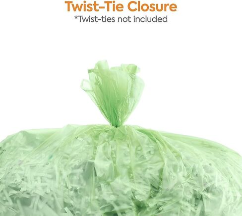 Coastwide Professional 60 Gallon Trash Bag with 30% PCR, 38" x 58", Low Density, 0.8 mil, Green, 100 Bags/Box in Kuwait