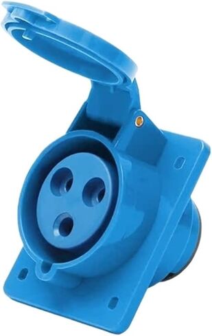 Concealed Oblique Socket 3 core 4 5 Hole 16A32A Waterproof Aviation Industry Plug Male and Female Docking Three-Phase Electricity | 3 core 16A inclined seat in Saudi Arabia