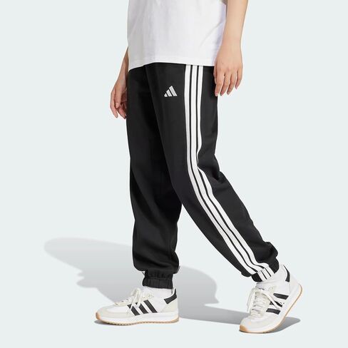 adidas Womens Essentials 3-Stripes Fleece Loose Pants in Kuwait