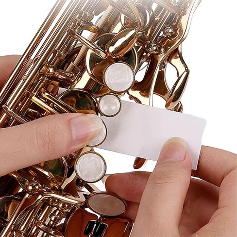 100PCS Saxophone Cleaning Paper, Quick Water Absorption Cleaner Paper for Saxophone, Clarinet, Oboe in Kuwait