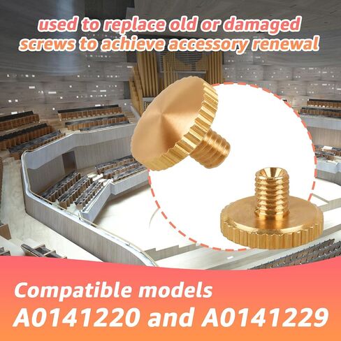 12PCS A0141229 Brass Lyre Holder Screws for Yamaha Alto Saxophone Trumpet Cornet Tuba - Compatible with A0141220 Finger Ring Holder Replacement Parts in Kuwait