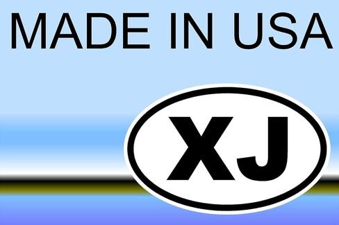 StickerJOE XJ Oval Bumper Sticker 5.5" X 3.5" in Kuwait
