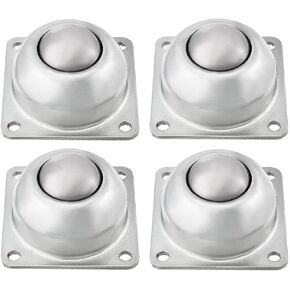 TMP1105 4 قطعة CY-38A 1-1/2 بوصة الكربون الصلب مربع شفة الرول الكرة نقل تحمل ضياء 6.5 مللي متر/0.26 بوصة وحدة عجلات الناقل in Kuwait