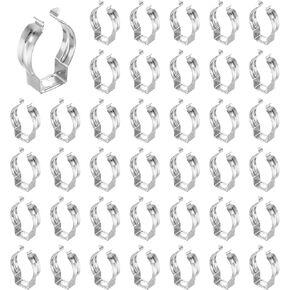 MECCANIXITY T8 U Clips Holder Bracket Fluorescent Tube Light Fixture Steel Pipe Clamps for LED Bulbs Ceiling Lamp, Pack of 36 in Kuwait